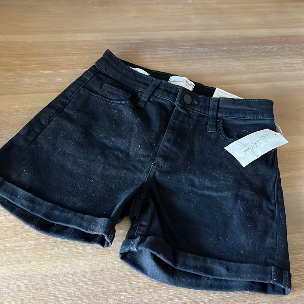 Black Jean Shorts